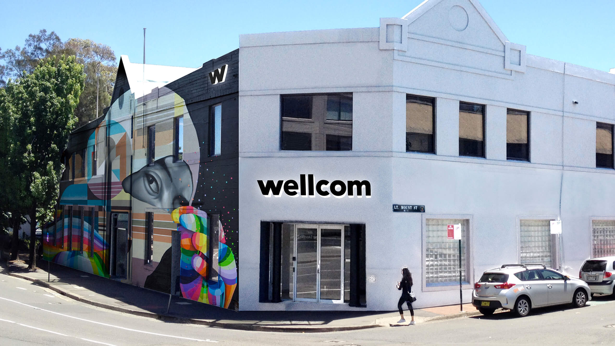Wellcom building facade update